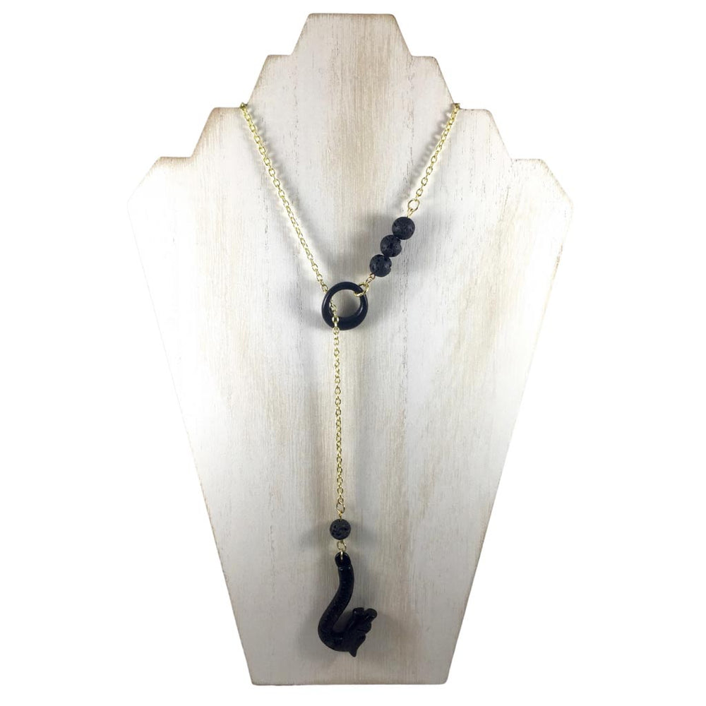 Jade Dragon Aromatherapy Necklace ,  Calming Necklace , Calming Jewelry