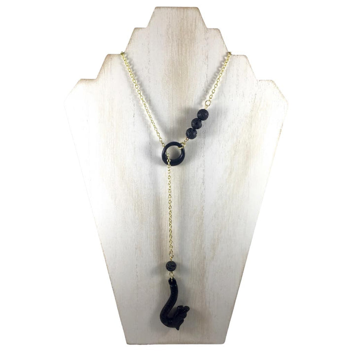 Jade Dragon Aromatherapy Necklace ,  Calming Necklace , Calming Jewelry