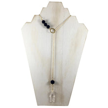 Load image into Gallery viewer, aromatherapy necklace, lava bead quartz, calming jewelry